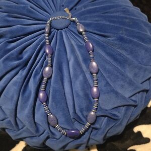 Chaps | Vintage Blue Beaded Necklace
